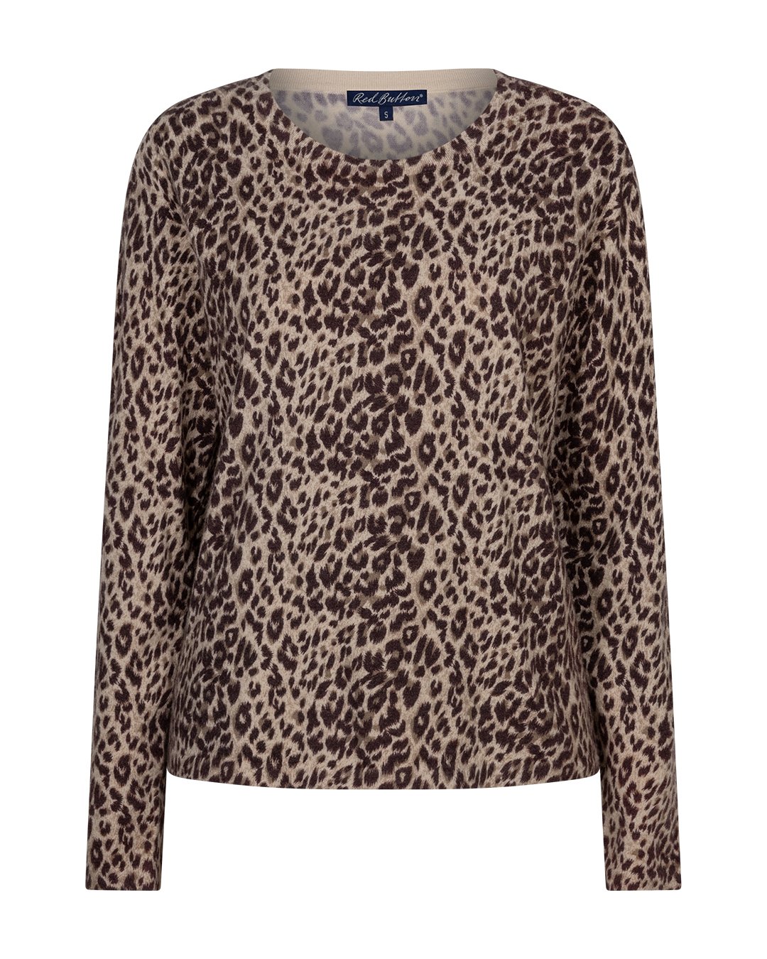 Pull Sweet imprimé animal bordeaux – Image 6