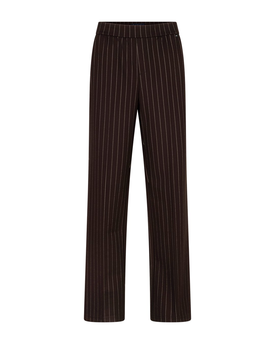 Pantalon Colette à fines rayures espresso – Image 2